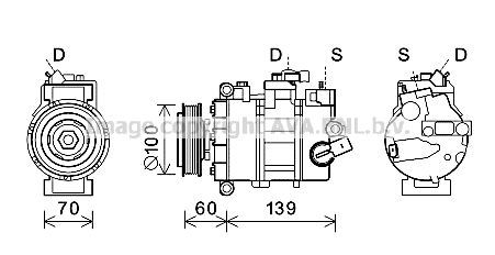 AVA QUALITY COOLING Kompressor,kliimaseade VWK356